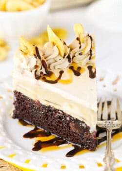 image of Banana Mocha Chocolate Ice Cream Cake