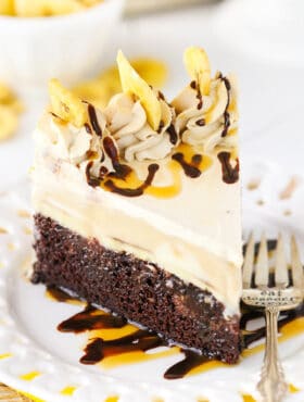 image of Banana Mocha Chocolate Ice Cream Cake
