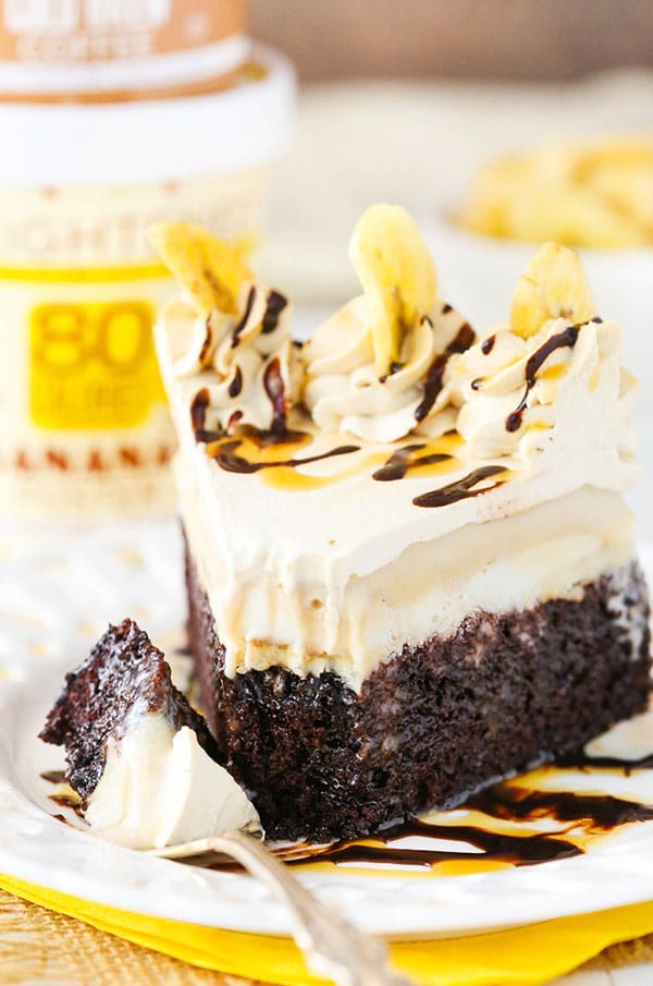 Banana Mocha Chocolate Ice Cream Cake slice