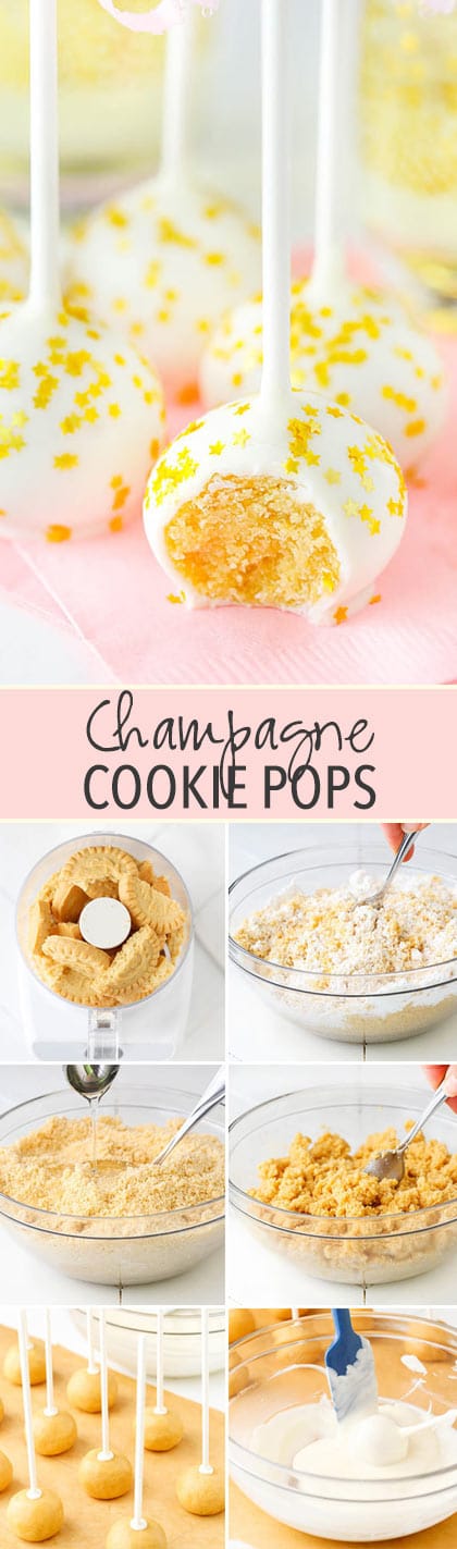 No Bake Champagne Cookie Balls - made with Walkers Shortbread and champagne! Only 5 ingredients! So good!