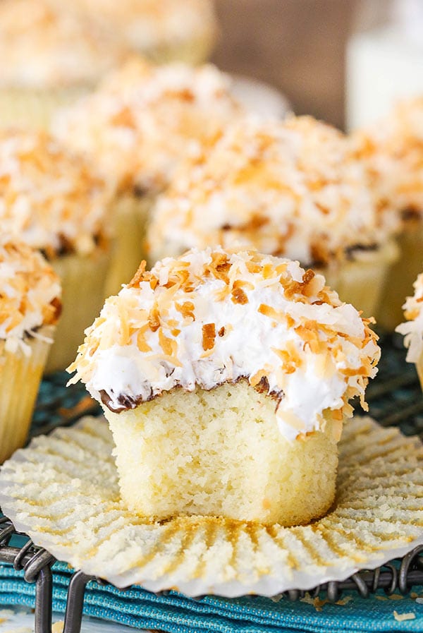 Homemade Coconut Macaroon Cupcakes