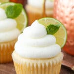 Moscow Mule Cupcake close up image