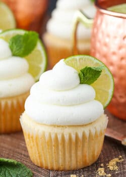 Moscow Mule Cupcake close up image
