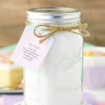 Homemade Vanilla Cake Mix in jar