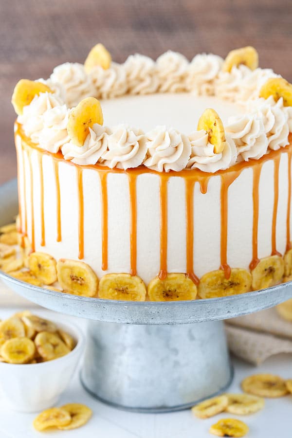 Caramel Banana Layer Cake recipe