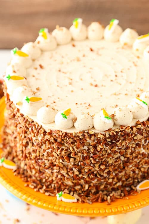 Carrot Cake Cheesecake Cake - Life Love and Sugar