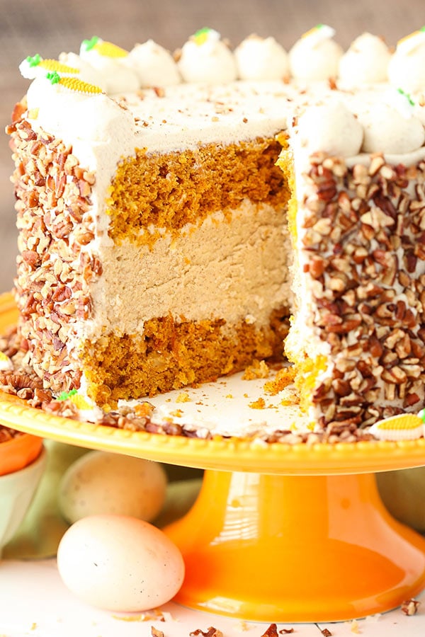 Image of a Carrot Cake Cheesecake Layer Cake