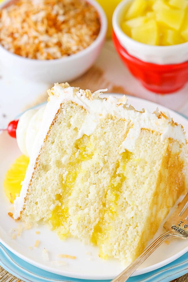 Pina Colada Layer Cake Pineapple Coconut Cake Recipe