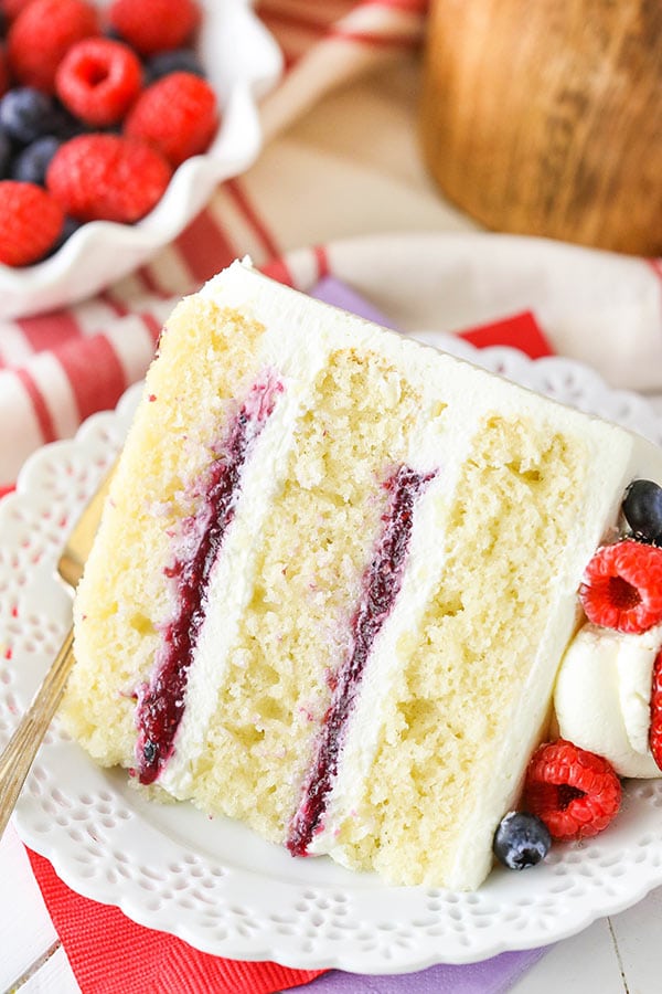 Berry Mascarpone Layer Cake | The Best Fruitcake Recipe