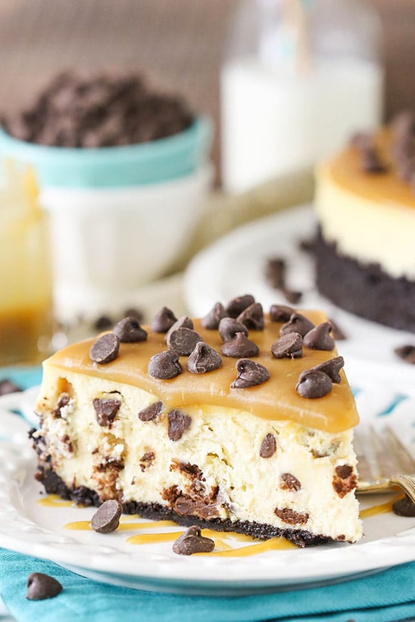 Best Caramel Chocolate Chip Cheesecake Recipe 