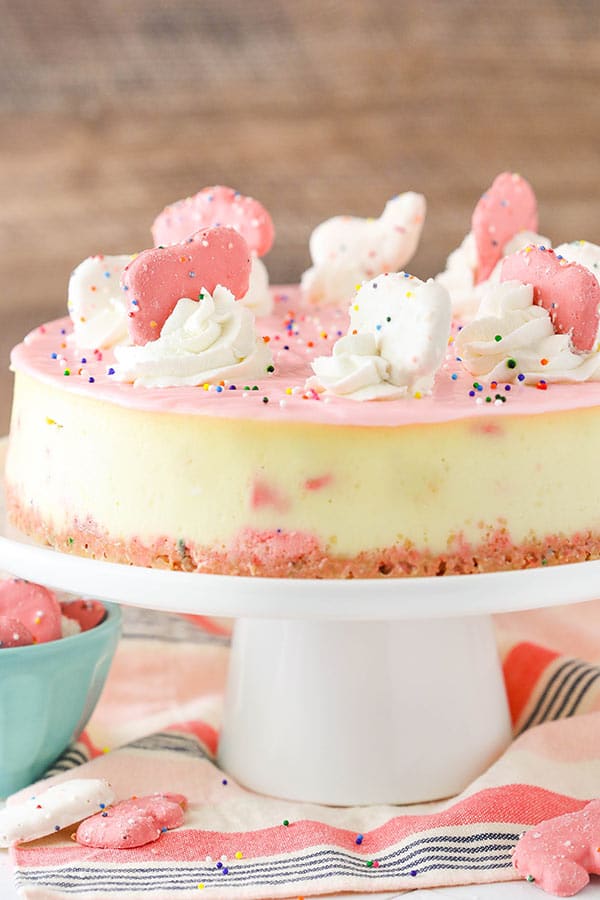 Frosted Animal Cookie Cheesecake Recipe