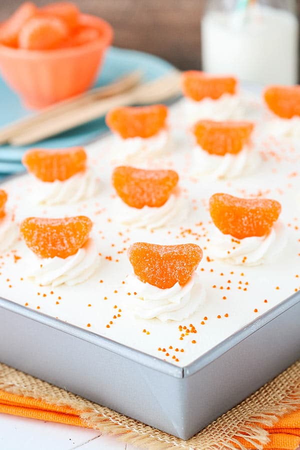Orange Creamsicle Poke Cake recipe