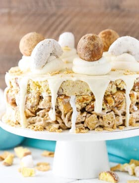 Image of The Ultimate Breakfast Cake on cake stand