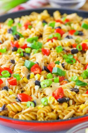 image of Arizona Chicken Pasta in skillet