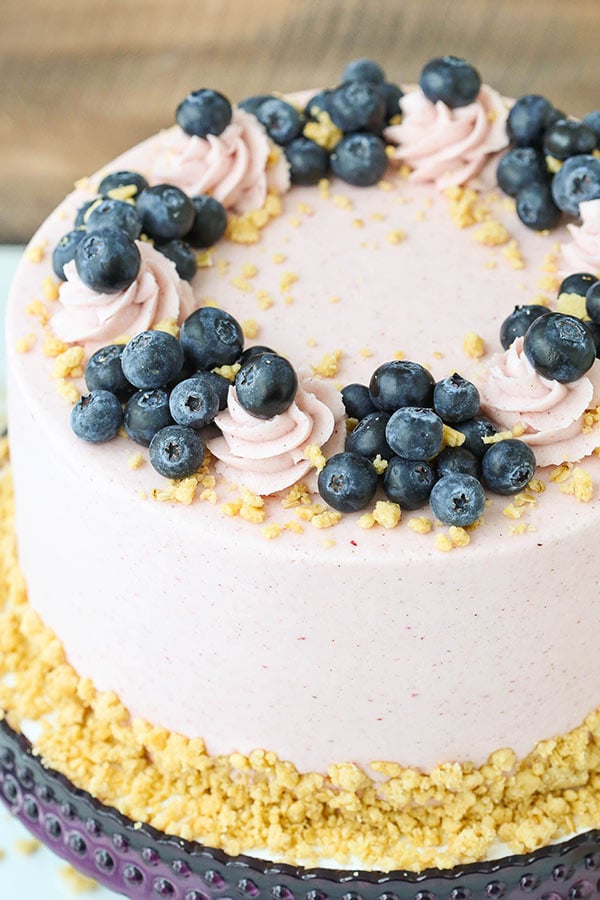 Blueberry Crumble Layer Cake recipe