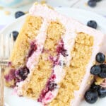 Blueberry Crumble Layer Cake Image
