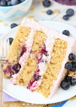 Blueberry Crumble Layer Cake Image