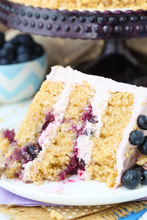 Easy Blueberry Crumble Layer Cake