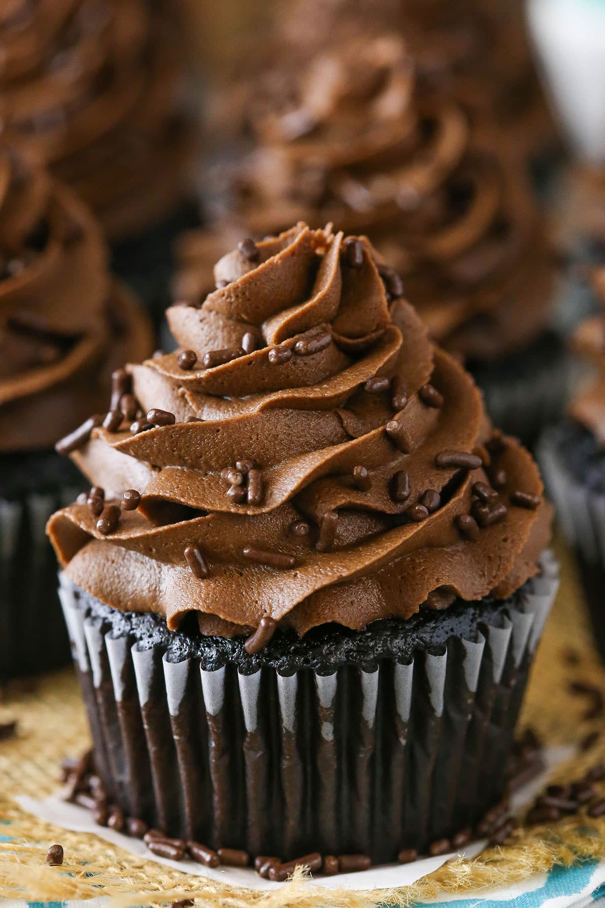 Homemade Moist Chocolate Cupcakes - mothers day desserts