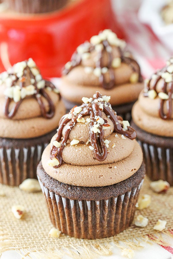 Nutella Chocolate Cupcakes
