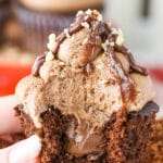 inside image of Nutella Chocolate Cupcakes