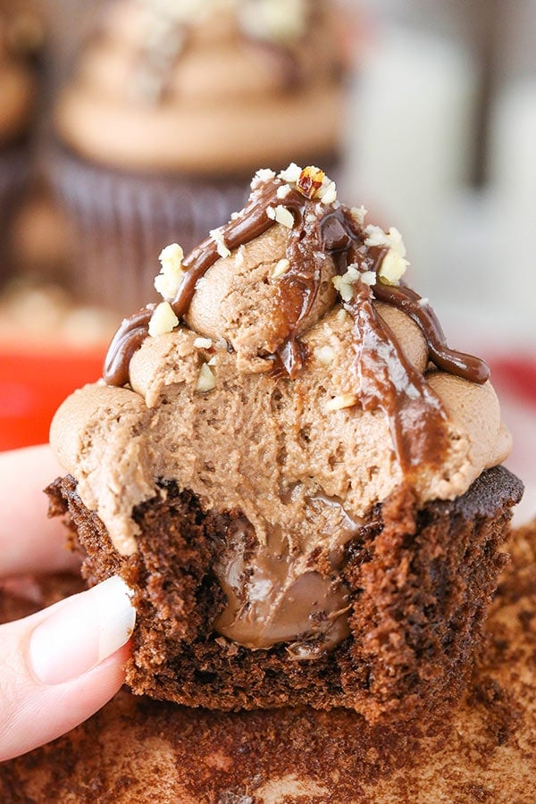 Nutella Chocolate Cupcakes recipe