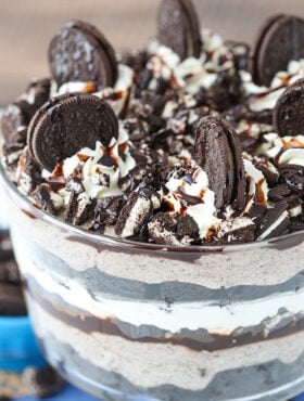 full image of Oreo Cheesecake Brownie Trifle