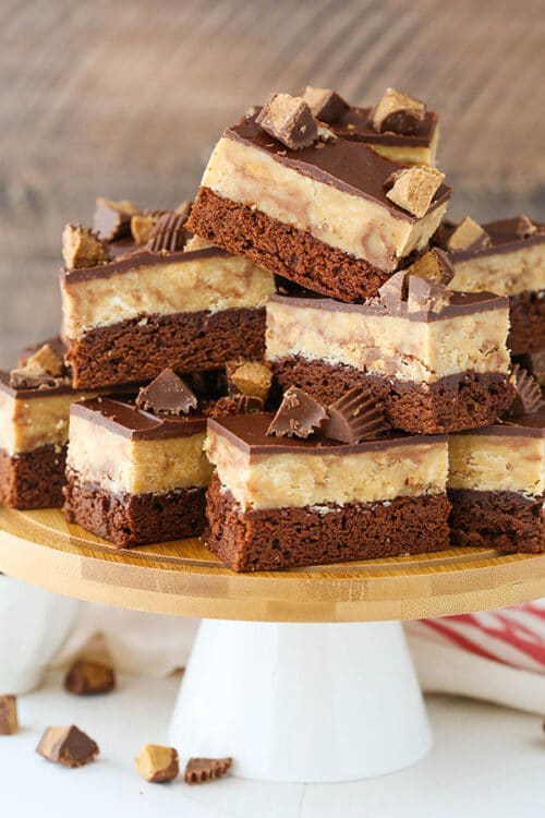 Reeses Peanut Butter Fudge Brownies Life Love and Sugar