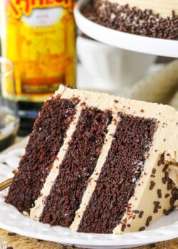 slice of Kahlua Coffee Chocolate Layer Cake