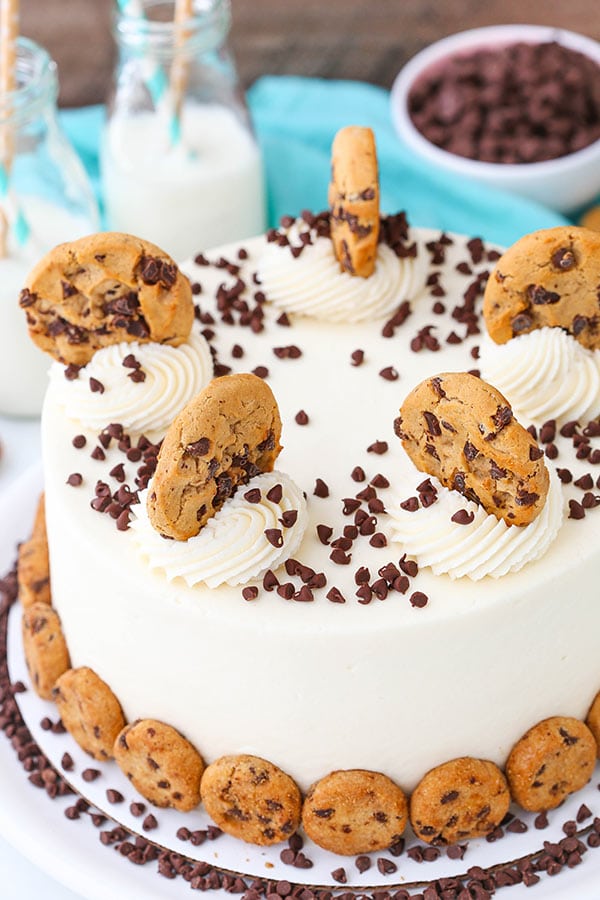 Homemade Milk and Cookies Layer Cake