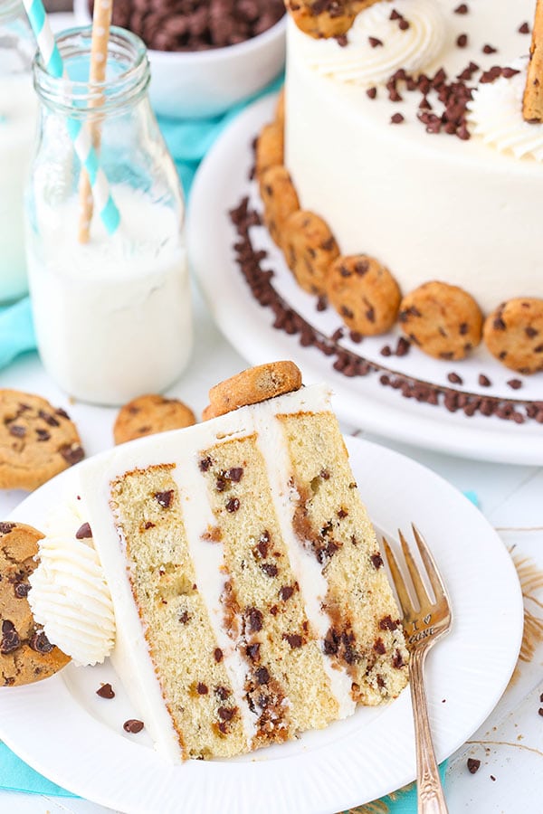 Milk and Cookies Layer Cake slice