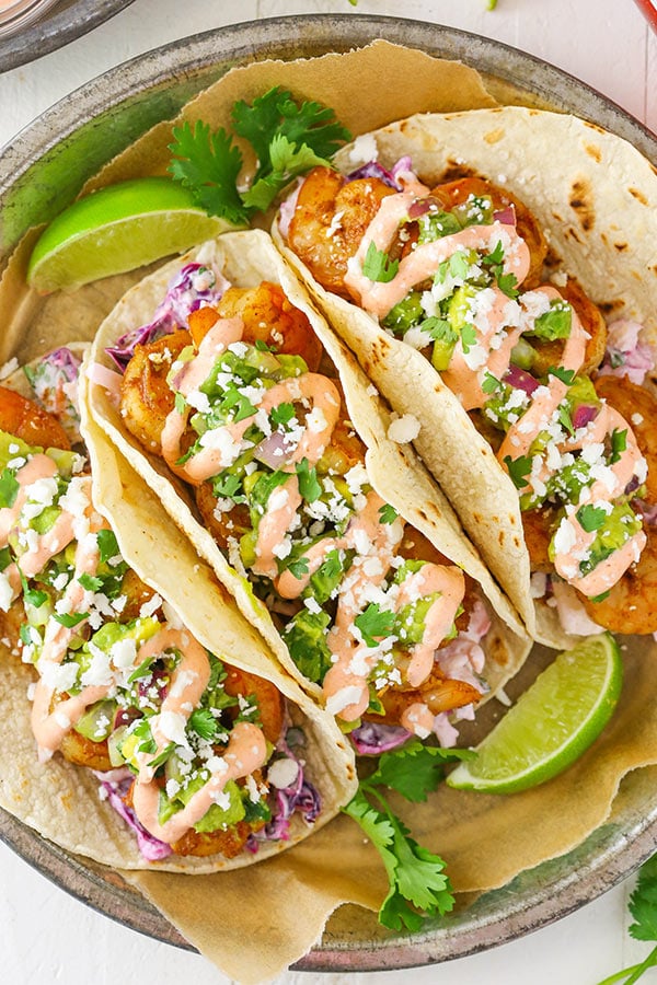 Best Spicy Sriracha Shrimp Tacos