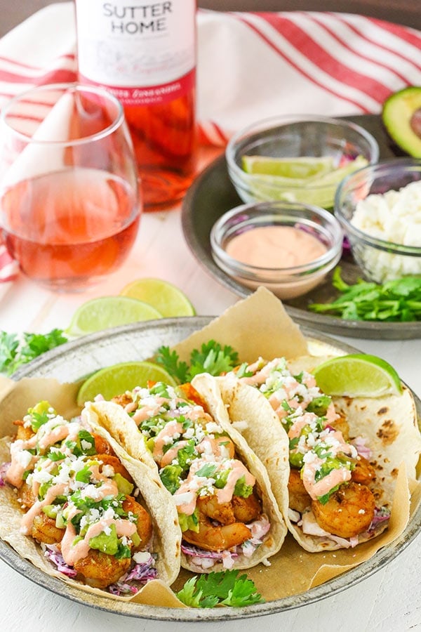 Spicy Sriracha Shrimp Tacos recipe