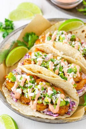 image of Spice Sriracha Shrimp Tacos