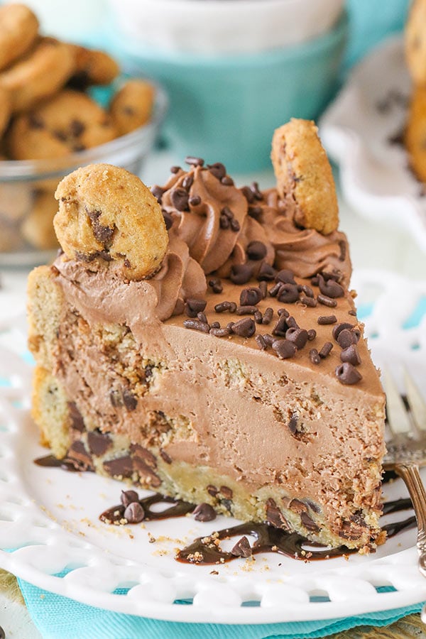 Chocolate Chip Cookie Crust Cheesecake