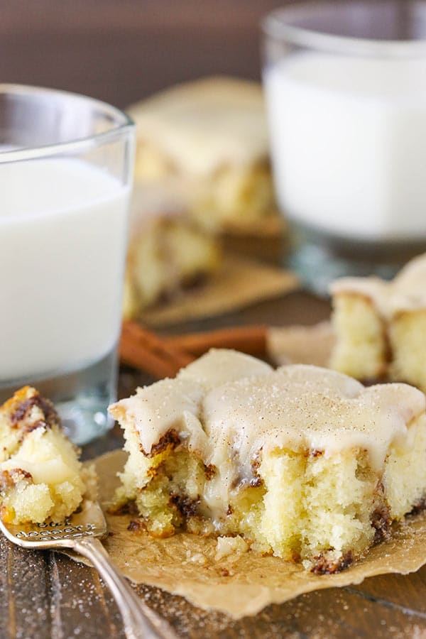 Cinnamon Roll Snack Cake recipe