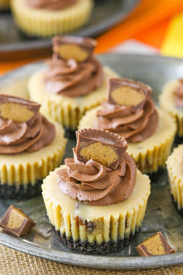 Easy Mini Reese's Peanut Butter Cheesecakes