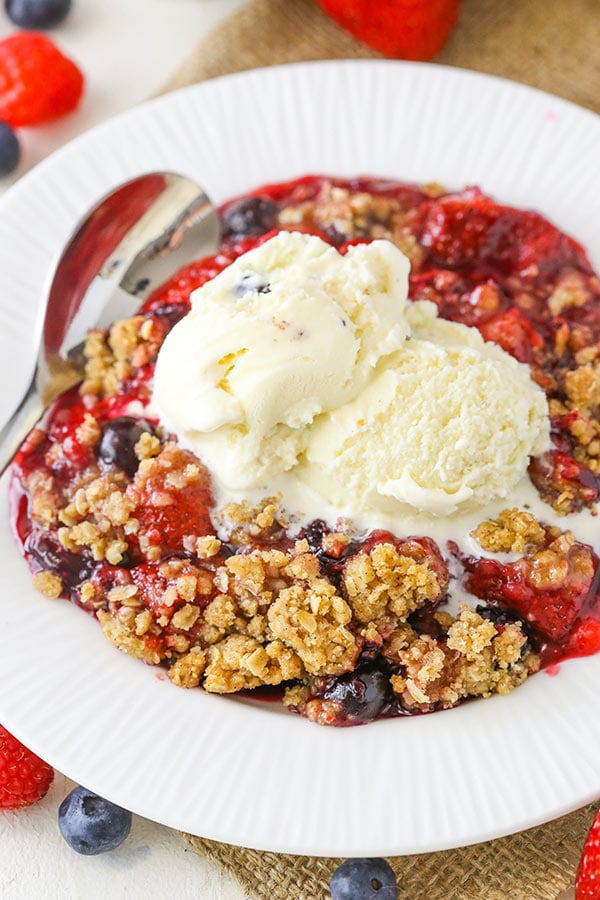 Easy Triple Berry Crisp