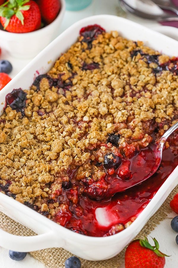 Triple Berry Crisp recipe