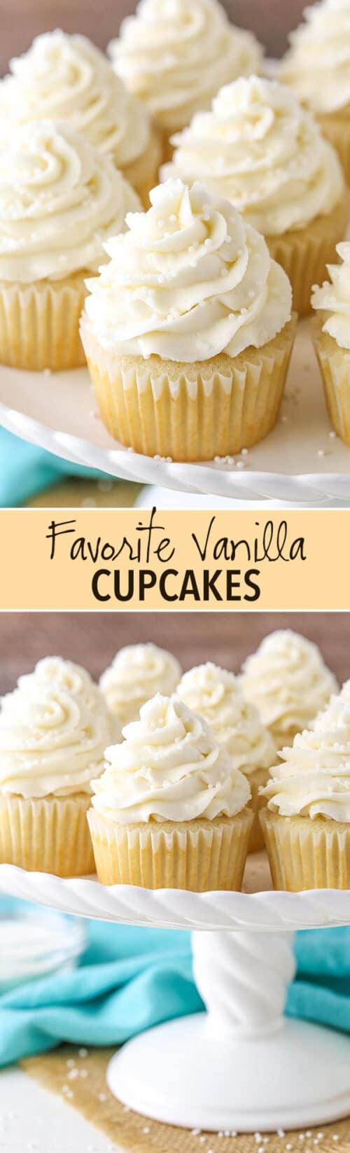 Fluffy & Moist Vanilla Cupcakes Recipe Easy Cupcakes + Frosting Recipe