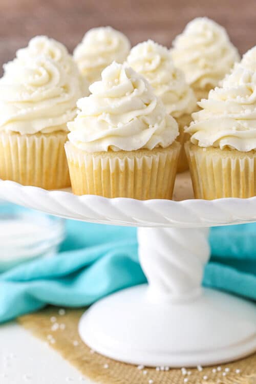 Fluffy & Moist Vanilla Cupcakes Recipe Easy Cupcakes + Frosting Recipe