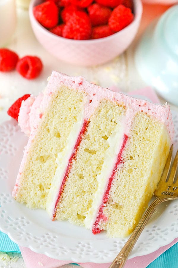 White Chocolate Raspberry Mousse Cake