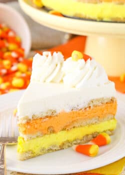 image of Candy Corn Icebox Cake