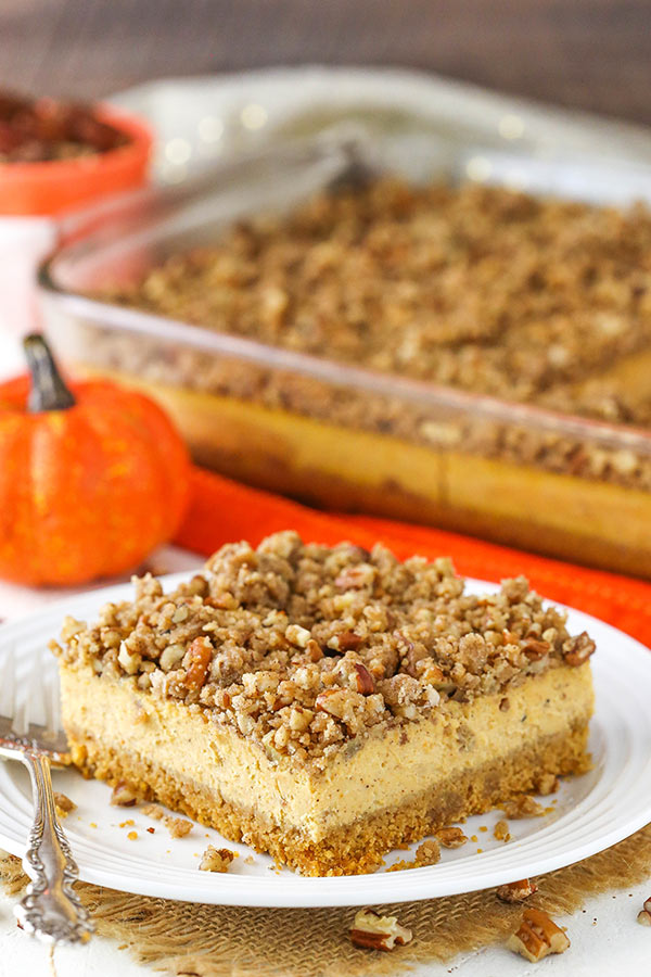 Easy Pecan Streusel Pumpkin Cheesecake Recipe 