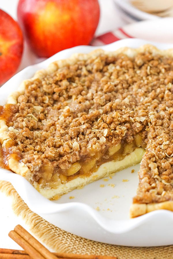 Apple Crumb Cheesecake Pie Recipe