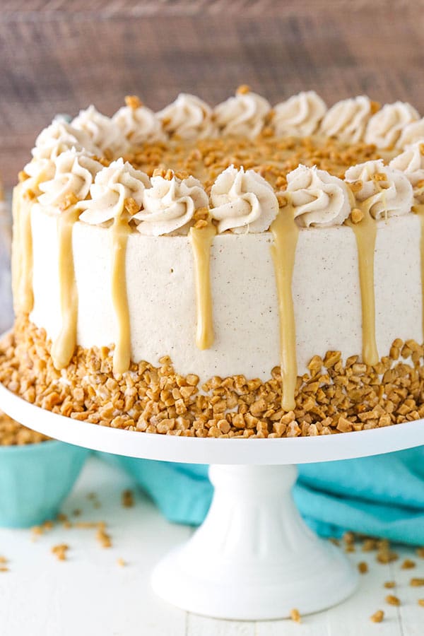 Best Bourbon Spice Toffee Layer Cake