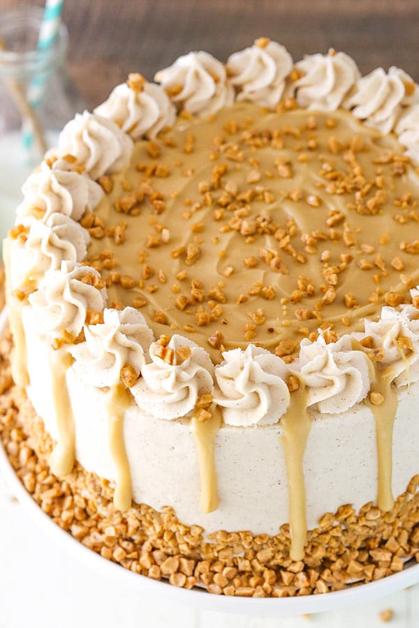 Bourbon Spice Toffee Layer Cake recipe