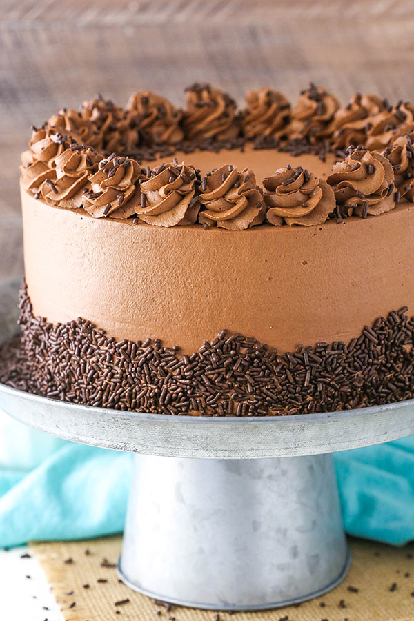 decorated Chocolate Mousse Cake