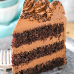 Chocolate Mousse Cake on plate