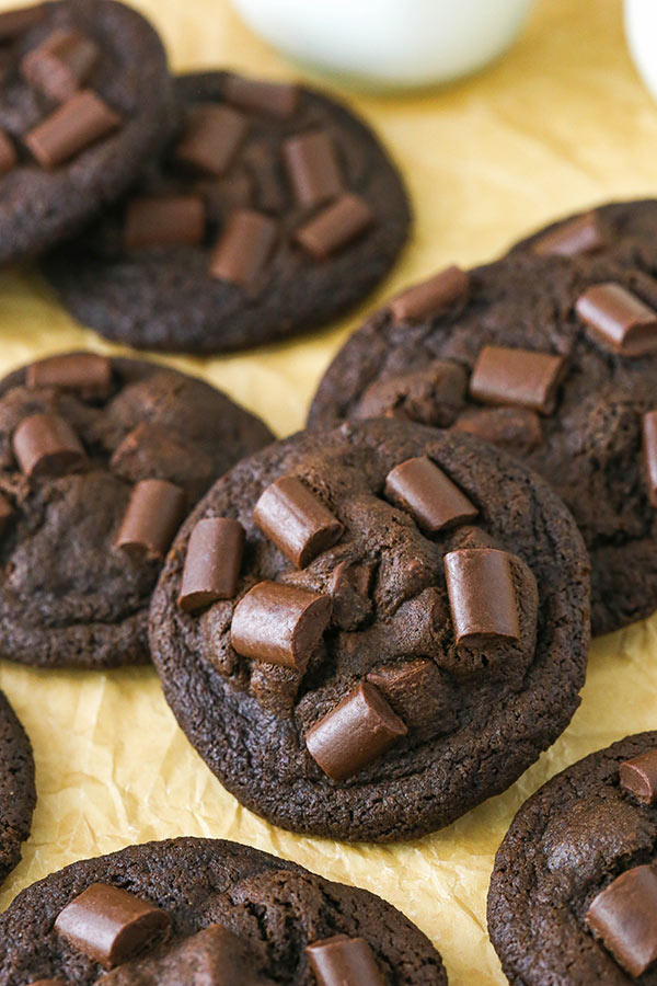 Double Chocolate Chunk Cookies